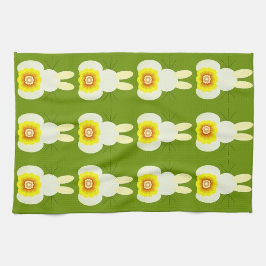 Ostern Bunny Kitchen Handtücher (Horizontal)