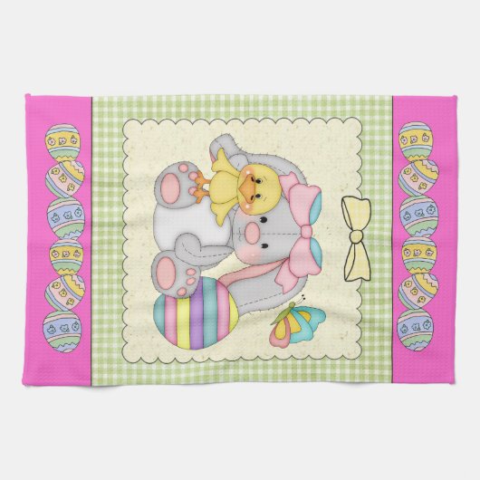 Ostern Bunny Kittuch Küchentuch (Horizontal)