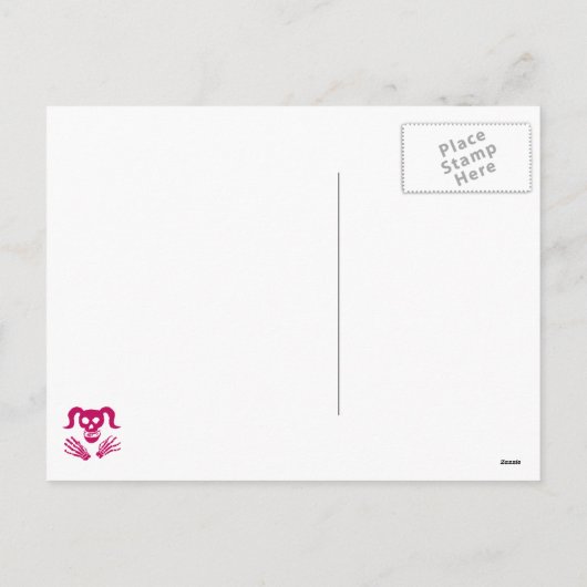 Ostern-Button oben Feiertagspostkarte (Rückseite)