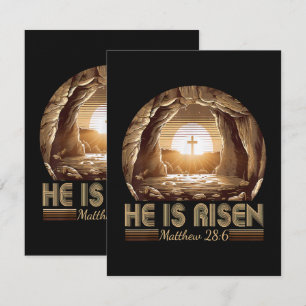 Ostern Christlich Er ist auferstanden Jesus  Ankündigung