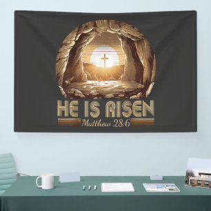 Ostern Christlich Er ist auferstanden Jesus  Banner