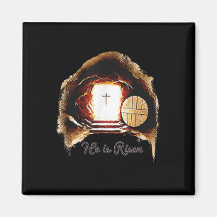 Ostern Christlich ist er riskiert Jesus leere Tomb Magnet