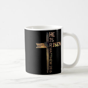 Ostern Christlich ist er riss Sun Auferstehung Män Kaffeetasse