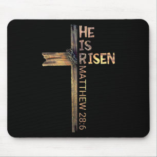 Ostern Christlich ist er riss Sun Auferstehung Män Mousepad