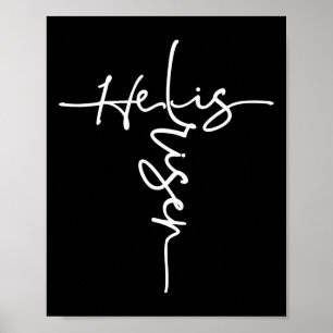 Ostern Christlich ist er riss Sun Auferstehung Män Poster