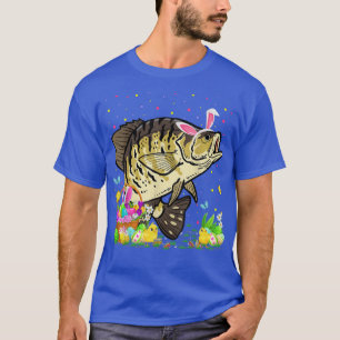 Ostern Crappie Fisch Bunny Egg Jagd Crappie Osten T-Shirt