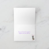 Ostern-Dalmatiner-Welpe Feiertagskarte (Innenseite)