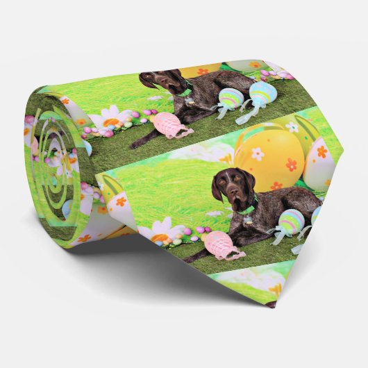 Ostern - Deutscher Shorthair Zeiger - Kaiser Krawatte (Gerollt)