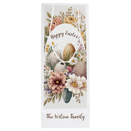 🌸 Ostern Egg Fiesta 🐣 Geschenktüte Für Weinflaschen (Rückseite)