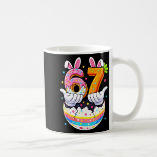 Ostern Eier lustiger Hase sechs sieben 67 Kaffeetasse