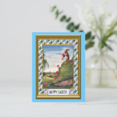Ostern - Eierrollen Feiertagspostkarte (Stehend Vorderseite)
