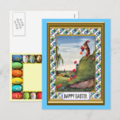 Ostern - Eierrollen Feiertagspostkarte (Vorne/Hinten)