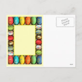 Ostern - Eierrollen Feiertagspostkarte (Rückseite)