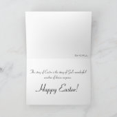 Ostern, ein Gedanke. Feiertagskarte (Innenseite)
