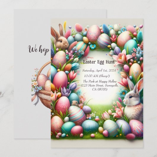 Ostern Einladung (Vorne/Hinten)