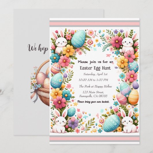 Ostern Einladung (Vorne/Hinten)