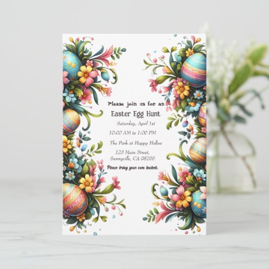 Ostern Einladung (Stehend Vorderseite)