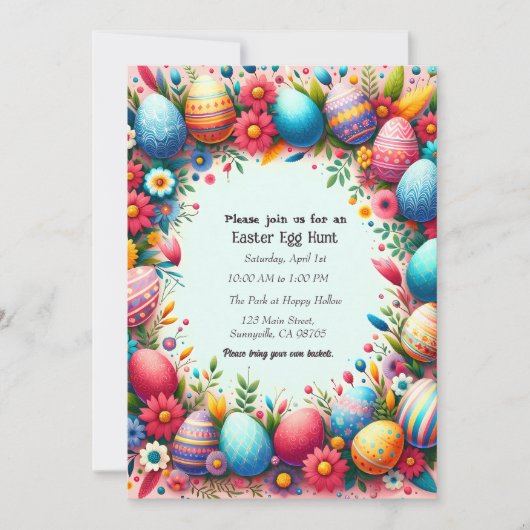 Ostern Einladung (Vorderseite)