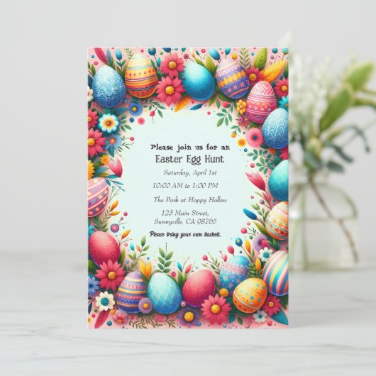 Ostern Einladung (Stehend Vorderseite)