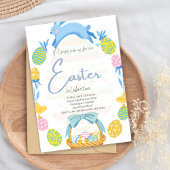 Ostern Einladung Brunch Egg Hunt Bunny Rabbit