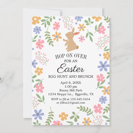 Ostern Einladung Spaß Niedlicher Sonnenschein zum  (Vorderseite)