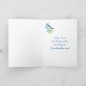 Ostern-Enkelin-Ostgebirgsdrossel Feiertagskarte (Innenseite)