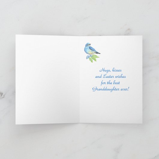 Ostern-Enkelin-Ostgebirgsdrossel Feiertagskarte (Innenseite)