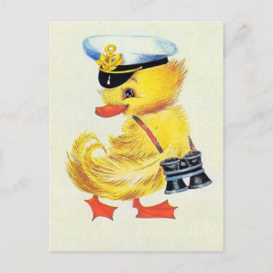 Ostern-Ente Feiertagspostkarte