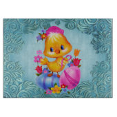 Ostern-Entenglasschneidenbrett Schneidebrett (Vorderseite)