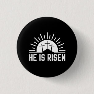 Ostern Er Ist Auferstanden Christlich Button