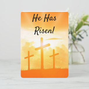 Ostern Er ist auferstanden Flache Festtagskarte 3  Feiertagskarte