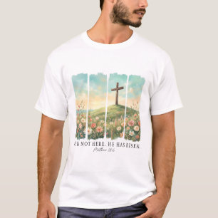 Ostern Er ist nicht hier Er ist auferstanden Matth T-Shirt