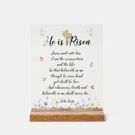 Ostern - Er ist Risen Acrylschild