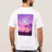 Ostern "Er ist Risen" Christliche Vorderseite Männ T-Shirt (Rückseite)
