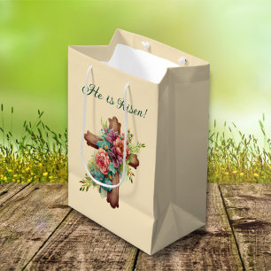 Ostern "Er ist Risen" mit individualisierbaren Inn Mittlere Geschenktüte