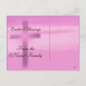 Ostern - Er ist Risen - Religiös Feiertagspostkarte (Rückseite)