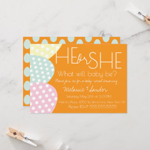 Ostern Er oder Sie Baby Reveal Baby Shower Einladung