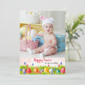 Ostern - Erdbeben Fotokarte Feiertagskarte (Stehend Vorderseite)