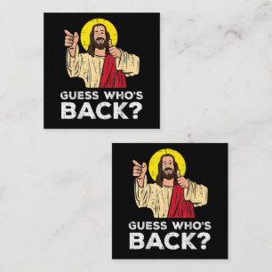Ostern Errate Wer ist zurück Jesus Lustig Religiös Begleitkarte