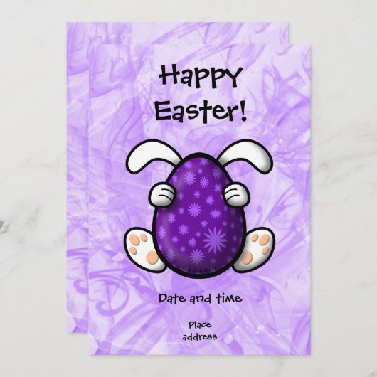 Ostern Feiertagskarte (Vorne/Hinten)