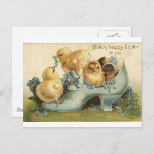 Ostern Feiertagspostkarte (Vorne/Hinten)