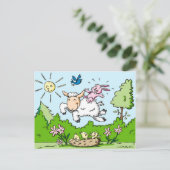 Ostern Feiertagspostkarte (Stehend Vorderseite)