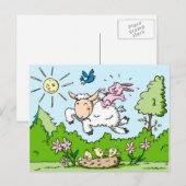 Ostern Feiertagspostkarte (Vorne/Hinten)