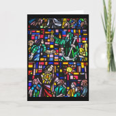 Ostern-Fleckglas Feiertagskarte (Vorderseite)