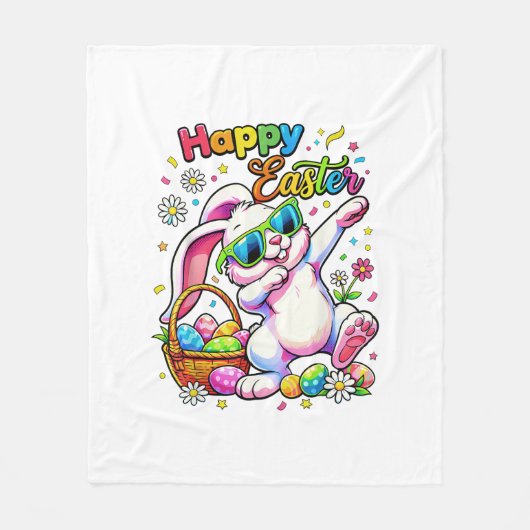 Ostern Fleecedecke (Vorderseite)