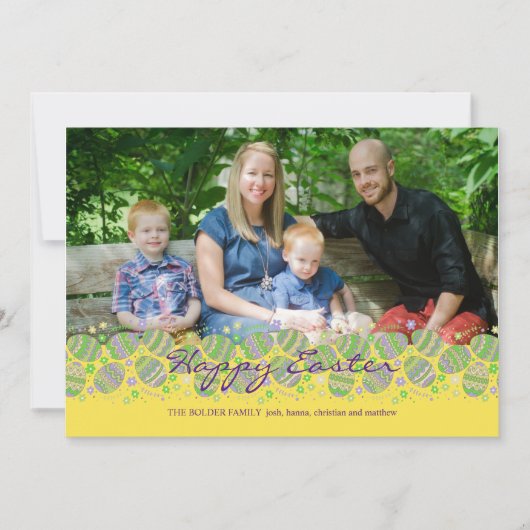 Ostern Foto Osterkarte Feiertagskarte (Vorderseite)
