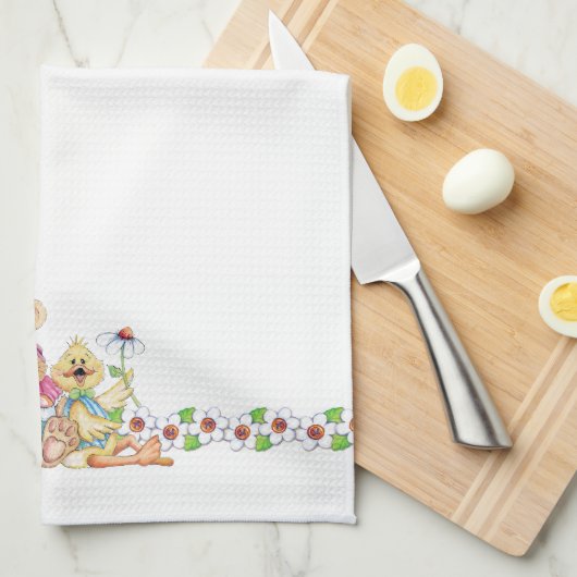 Ostern-Freunde - Geschirrtuch (Viertel Falte)