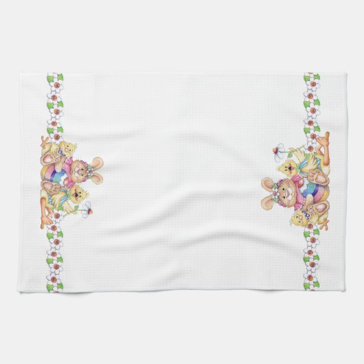 Ostern-Freunde - Geschirrtuch (Horizontal)
