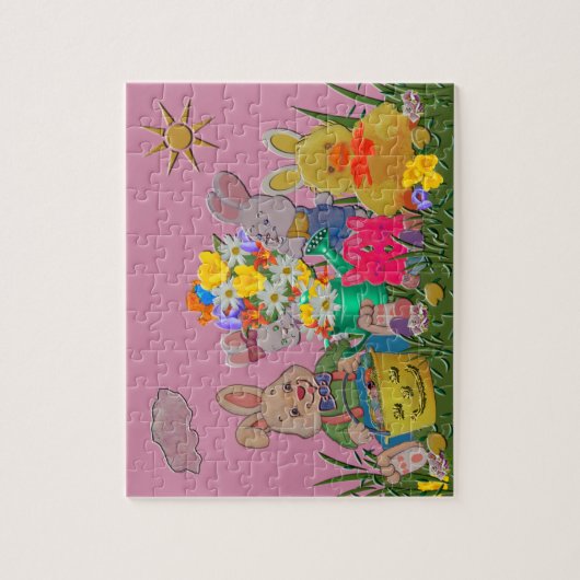 Ostern-Freunde Puzzle (Vertikal)