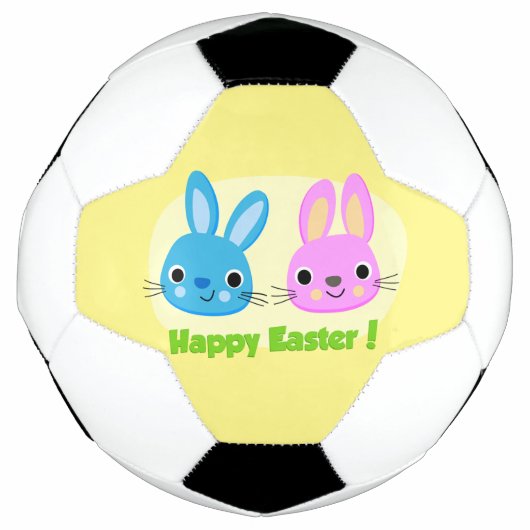 "OSTERN FREUT EUCH" HASEN FUßBALL (Vorderseite)